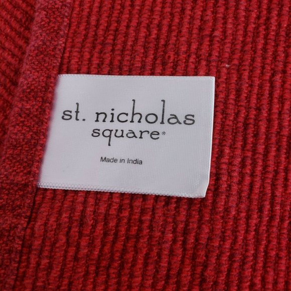 St Nicholas Square Placemats Red Snowmen Winter - Picture 4 of 6